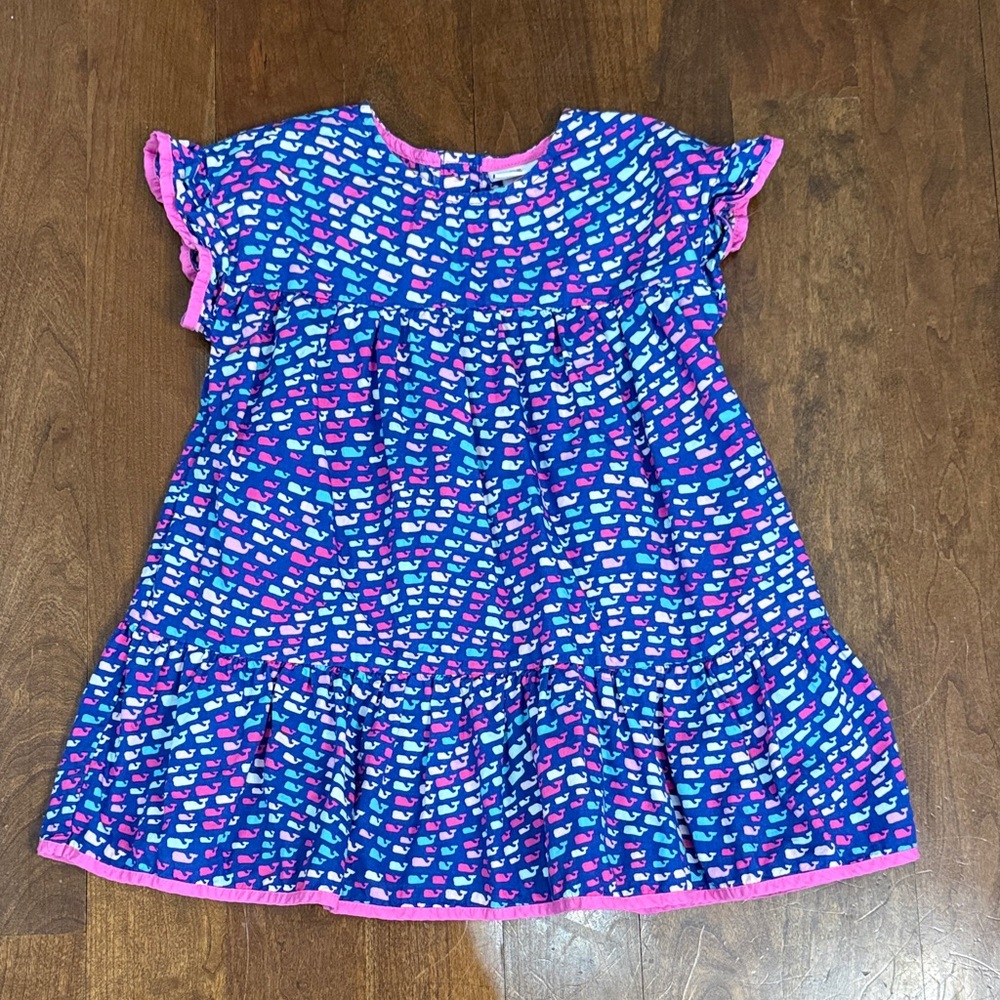Vineyard Vines Blue and Pink Kids Casual Dress